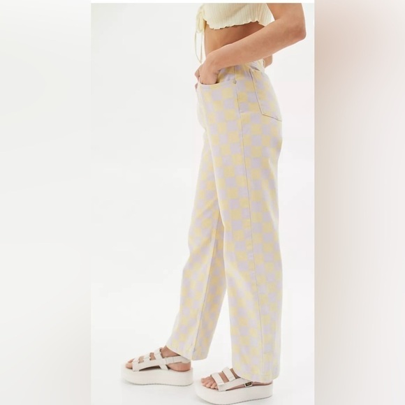 The Ragged Priest UO Exclusive
Checkered Jean Size: 28 color: yellow/ purple - Picture 4 of 17